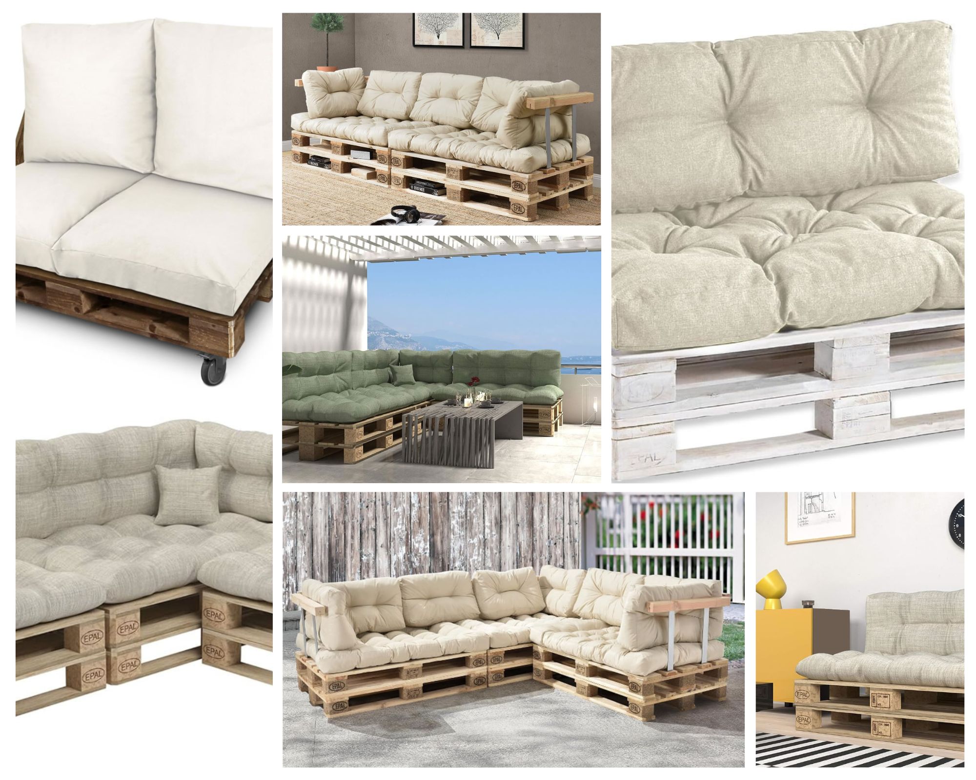 Sofas hechos con palets